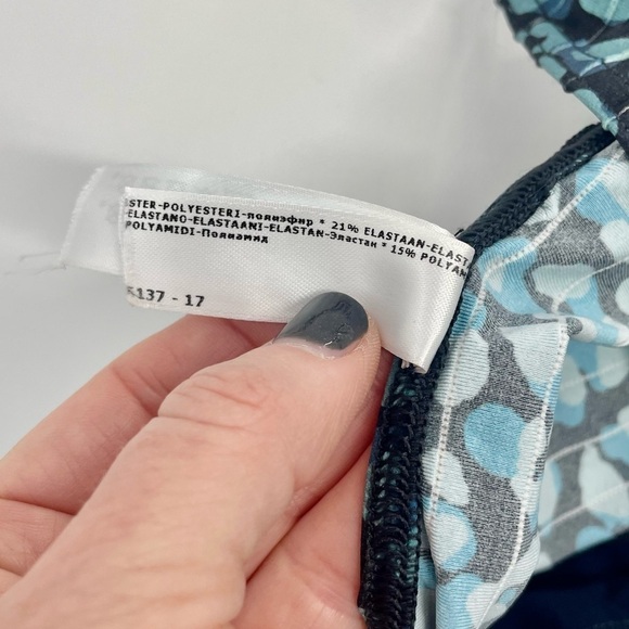 Prima Donna Swim Sherry Dress Navy Blue Aqua Mixed Animal Cheetah Print Resort - Picture 10 of 12